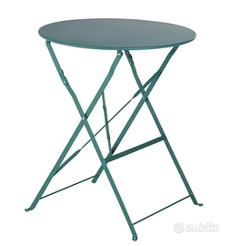 Tavolo rotondo + due sedie da giardino