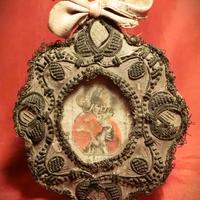 QUADRETTO DEVOZIONALE CON  SAN LUIGI GONZAGA -1700