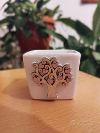 Bomboniera - legno e resina 6x6,5 cm