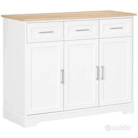 Credenza Moderna in MDF e Truciolato con Ripiano