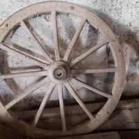 ruote di carro in legno 