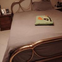 Letto Matrimoniale Ottone dorato