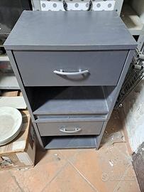 coppia comodini grigio antracite 