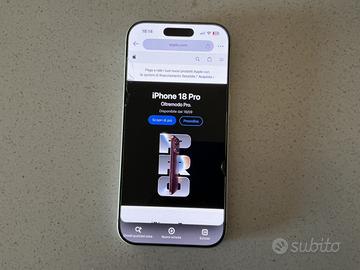 Iphone 17 pro 256 gb silver bianco