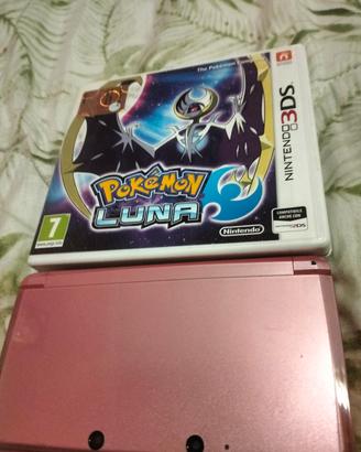 NINTENDO 3DS ROSA + POKÉMON LUNA