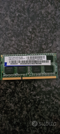 Ram ddr3 4Gb per notebook