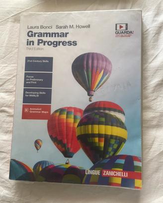 Libro Inglese Zanichelli “Grammar in Progress”