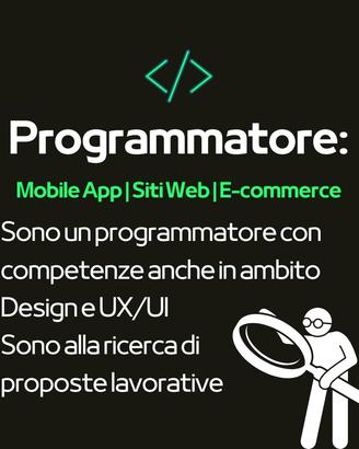Sviluppatore Mobile App | E-commerce | Sistemista