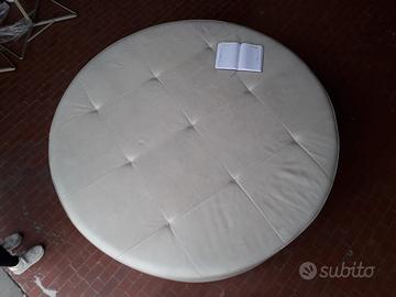 Pouf gigante artigianale in vera pelle