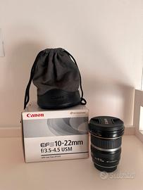 Obiettivo Canon EOS 10-22 mm