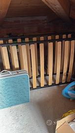 Rete letto singolo con materasso