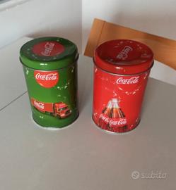 Barattoli in latta della Coca cola