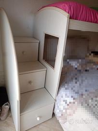 struttura letto con scalette