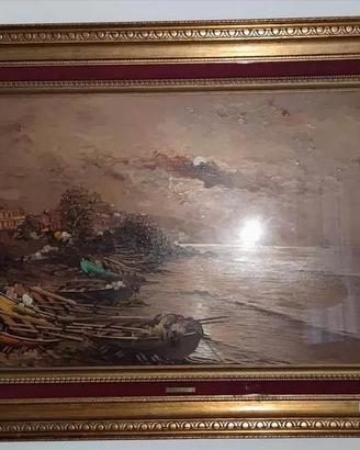 Dipinto olio su tela V.Colucci 1979
