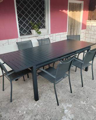 Tavolo allungabile e 6 poltroncine Naterial 