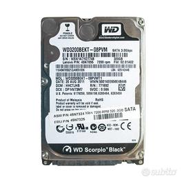 Hard Disk Western Digital WD3200BEKT Scorpio Black