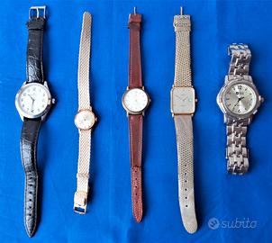 5 orologi di varie marche