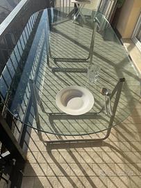 Tavolo cristallo temperato 210×100 cm – spessore