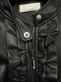 Giubbino in pelle Byblos  ragazza 10 anni nero
