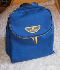 Zaino semirigido Delsey, due scomparti. Blu unisex
