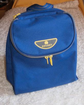 Zaino semirigido Delsey, due scomparti. Blu unisex