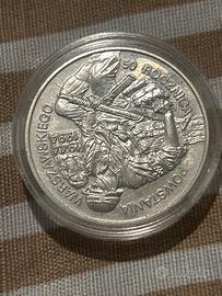 Moneta Polonia 100000 zlotych, 50º anniversario