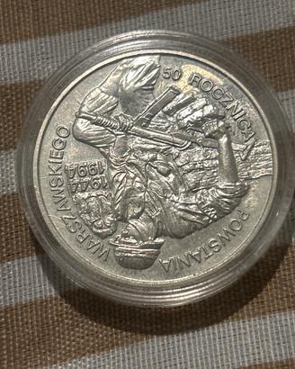 Moneta Polonia 100000 zlotych, 50º anniversario