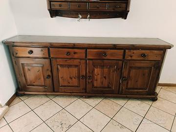 grande credenza bassa in legno