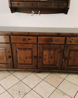 grande credenza bassa in legno
