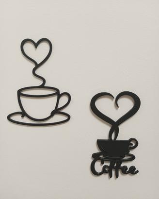 tazze da caffè decorazione muro 