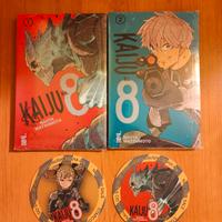 Kaiju No. 8, Vol. 1 e 2 con puzzle e sottobicchier
