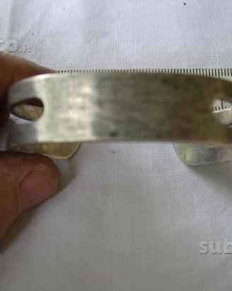 Bracciale argento 800, bracciale rigido vintage