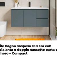 mobile sospeso da bagno