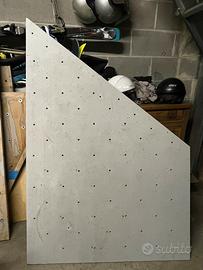 Pannelli in legno lamellare palestra arrampicata