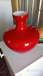 vaso rosso vintage 