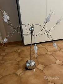 Lampadario vintage anni 80 stile Willy Rizzo