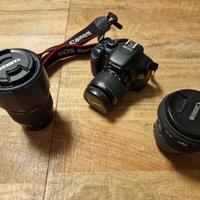 Reflex Canon 550D +  3 obiettivi