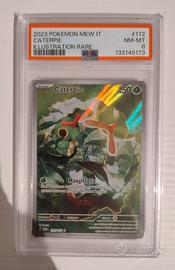 Pokemon PSA 8 Caterpie 172/165 set Mew 151 Ita