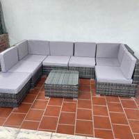 Salottino in rattan da esterno