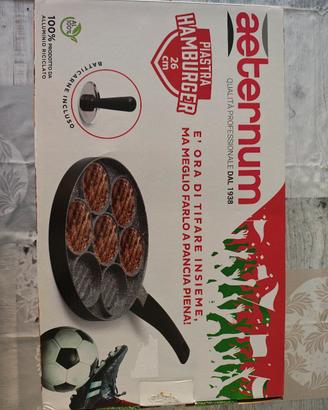Bialetti Aeternum piastra hamburger 26cm NUOVA 