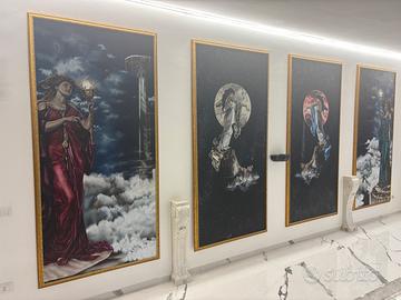 Quadri artigianali olio su tela