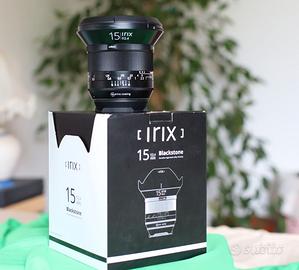 Irix 15mm  Blackstone  canon +filtro protezione