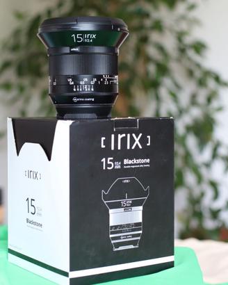 Irix 15mm  Blackstone  canon +filtro protezione