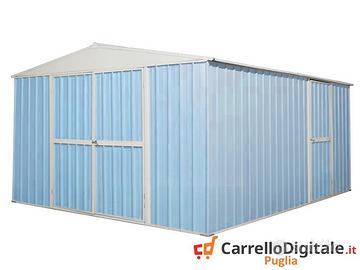 Box prefabbricato in acciaio 360x430cm azzurro