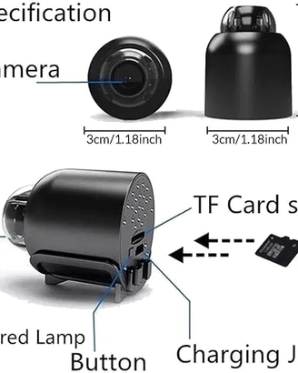 Microcamera spia Audio / Video sorveglianza Wi-Fi