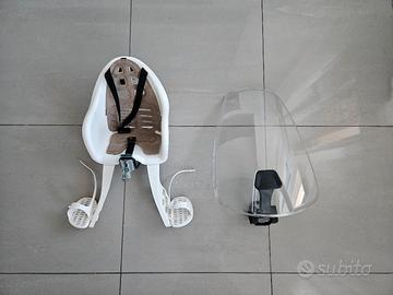 Seggiolino e paravento per bici