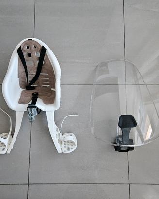 Seggiolino e paravento per bici