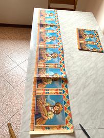 18 Fogli Anni 20 Carta Cm 70x25  Abbellimento