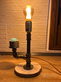 Lampade vintage con porta accessori