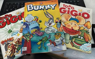 5 Fumetti classici: 3 Topo Gigio+2 Bunny Band